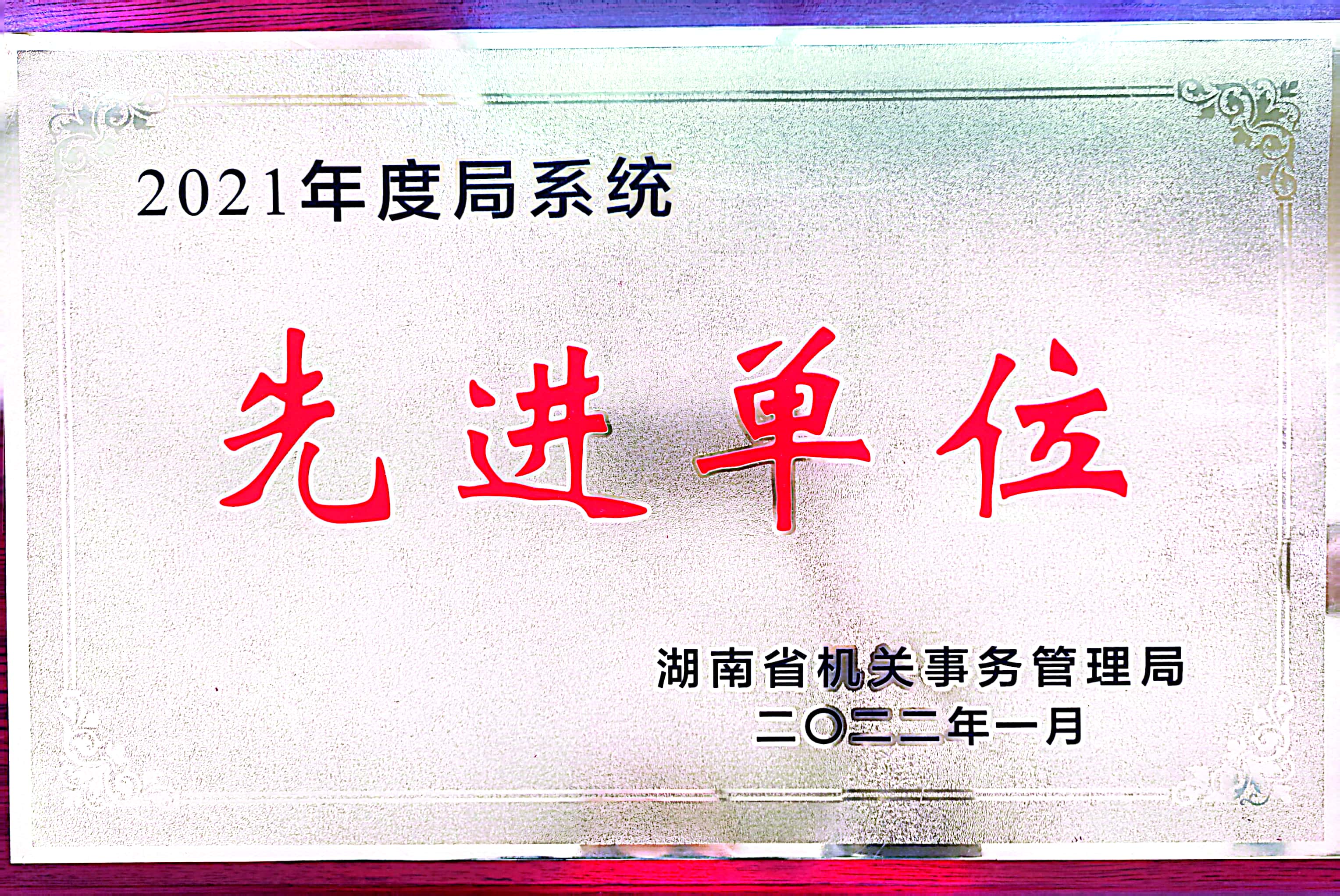 2021年度局系统先进单位