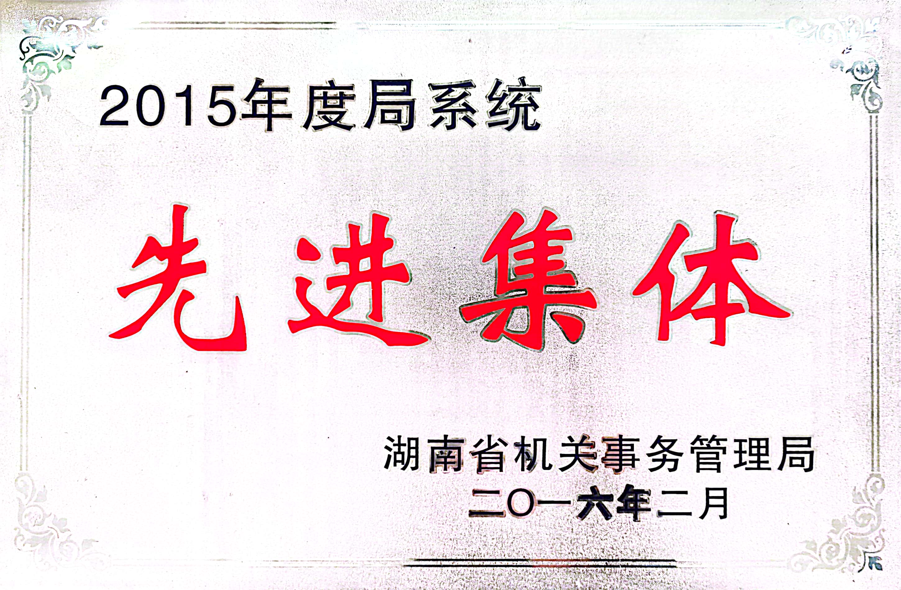 2015年度局系统先进集体