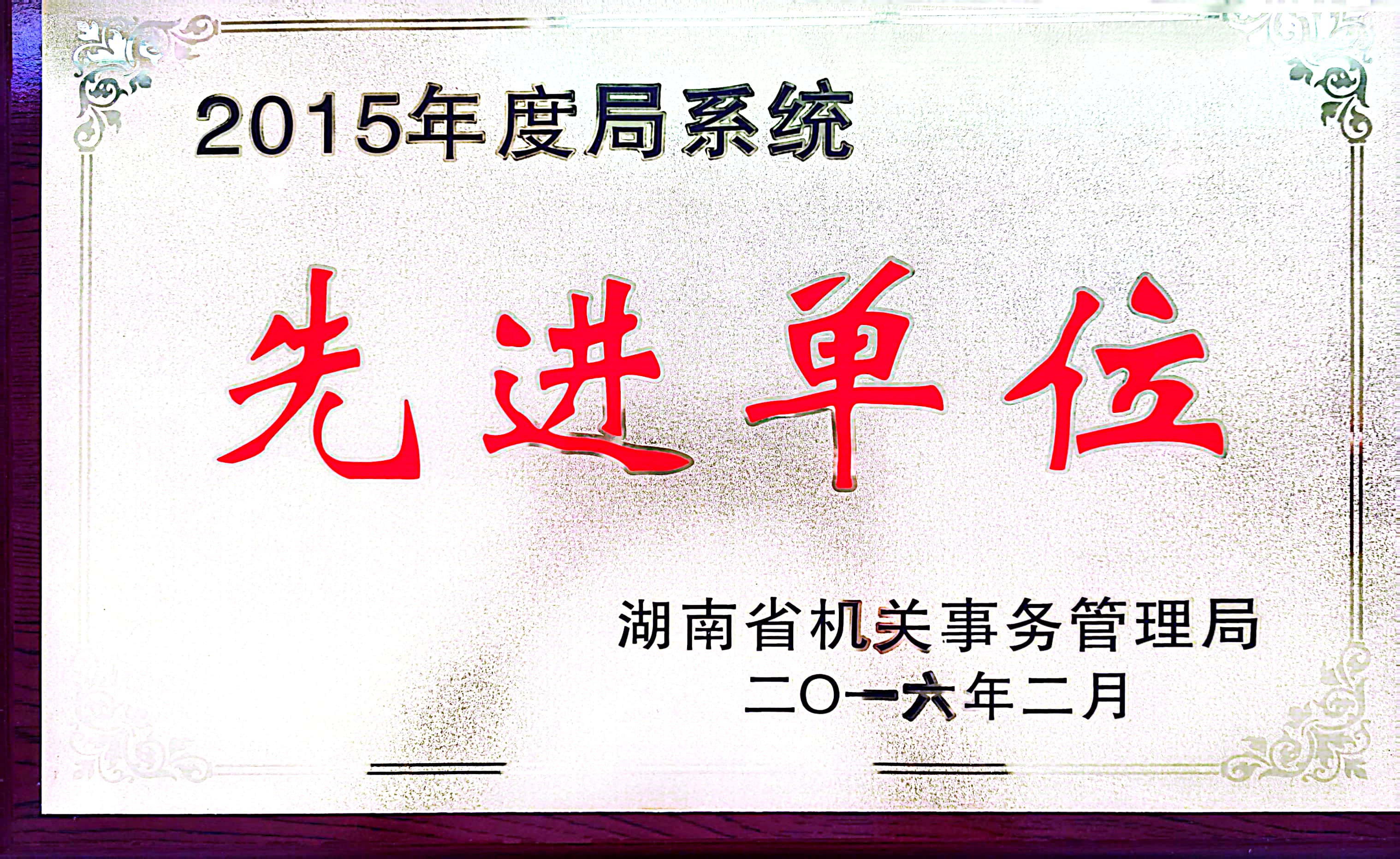 2015年度局系统先进单位
